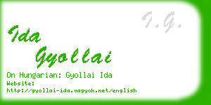 ida gyollai business card